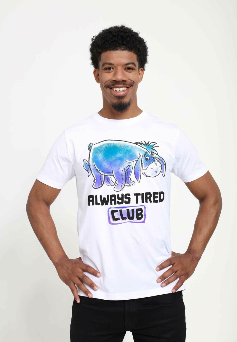 Henry Tiger DISNEY WINNIE THE POOH EEYORE TIRED CLUB UNISEX - T-shirt z nadrukiem