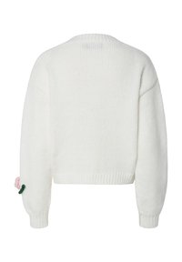 Pieces PCLYDIA - Cardigan - cloud dancer detail flower