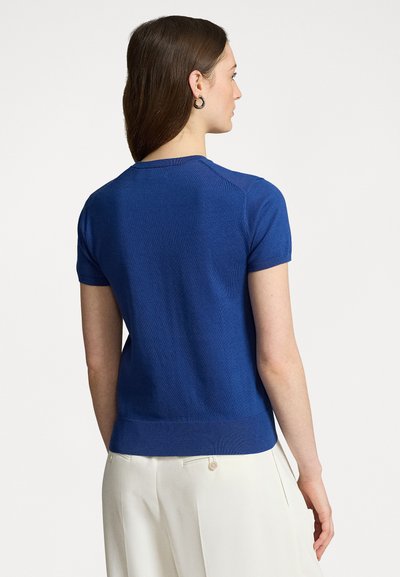 Polo Ralph Lauren PIMA COTTON SHORT SLEEVE PULLOVER - Jednoduché tričko - blue yacht