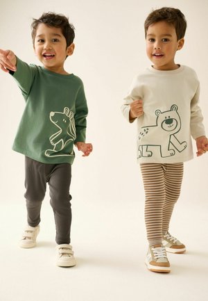 Next, GRAPHIC PRINTED TOP AND LEGGINGS SET 2 PACK SET - Legging (type pantalon) - brown cream woodland