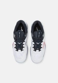 Mizuno WAVE STEALTH 6 - Handball shoes - white/salsa/black