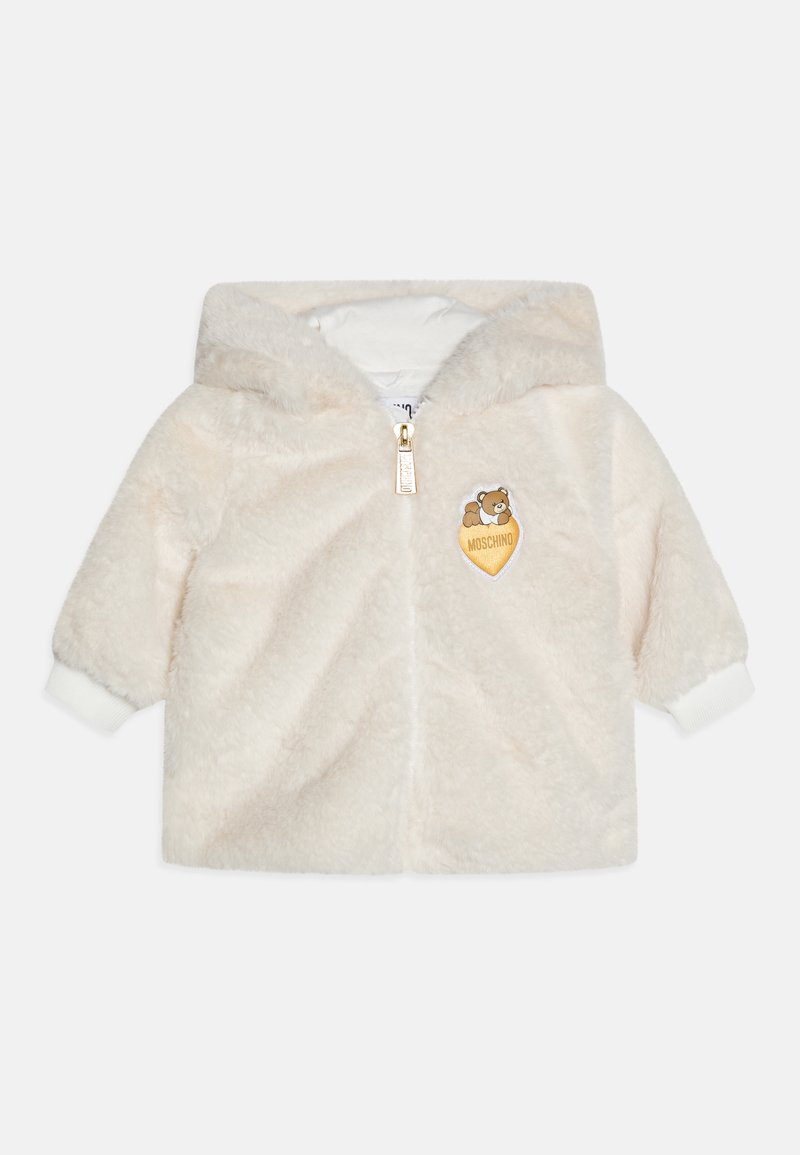 MOSCHINO BABY HOODED UNISEX - Zimní kabát - cloud
