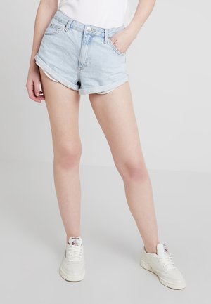 Farkkushortsit - bleached denim