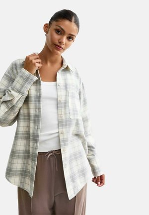 New Look CHECKED - Overhemdblouse - light grey