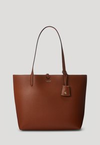 FAUX LEATHER LARGE REVERSIBLE TOTE BAG - Saco de mão - brown/orange