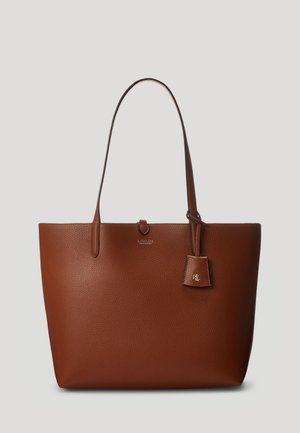 Lauren Ralph Lauren FAUX LEATHER LARGE REVERSIBLE TOTE BAG - Velká kabelka - brown/orange
