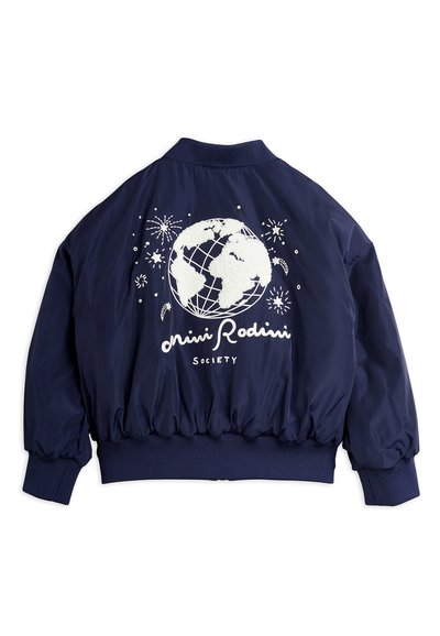 Mini Rodini SOCIETY BASEBALL JACKET UNISEX - Blouson Bomber - blue