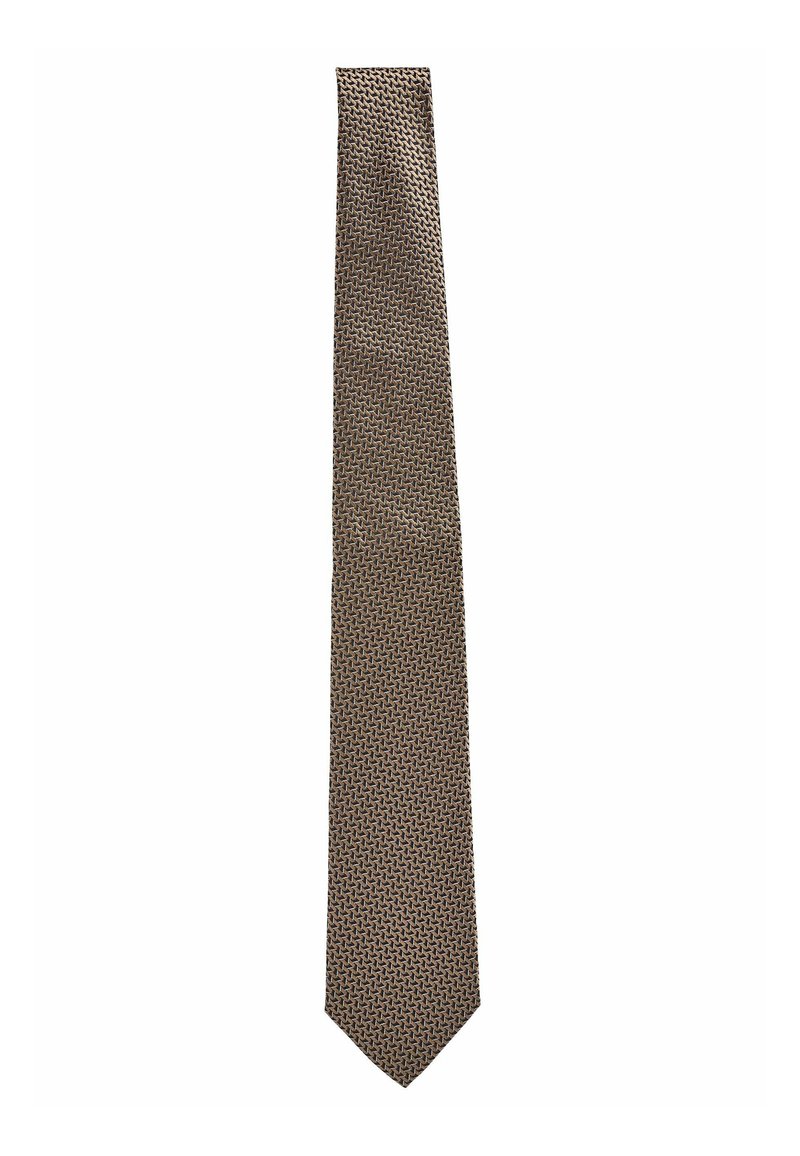 Next ITALY - Kravata - yellow gold navy blue geometric
