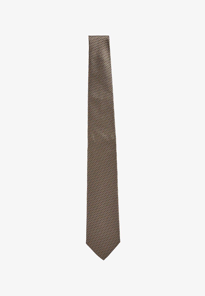 Next ITALY - Kravata - yellow gold navy blue geometric