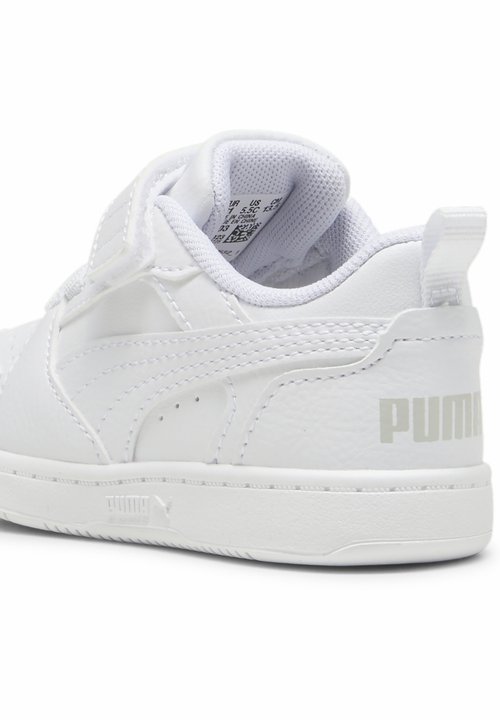 PUMA REBOUND V6 LO - Baby shoes - white-cool light gray — photo 4