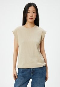 Koton CREW NECK  - T-shirt basic - beige
