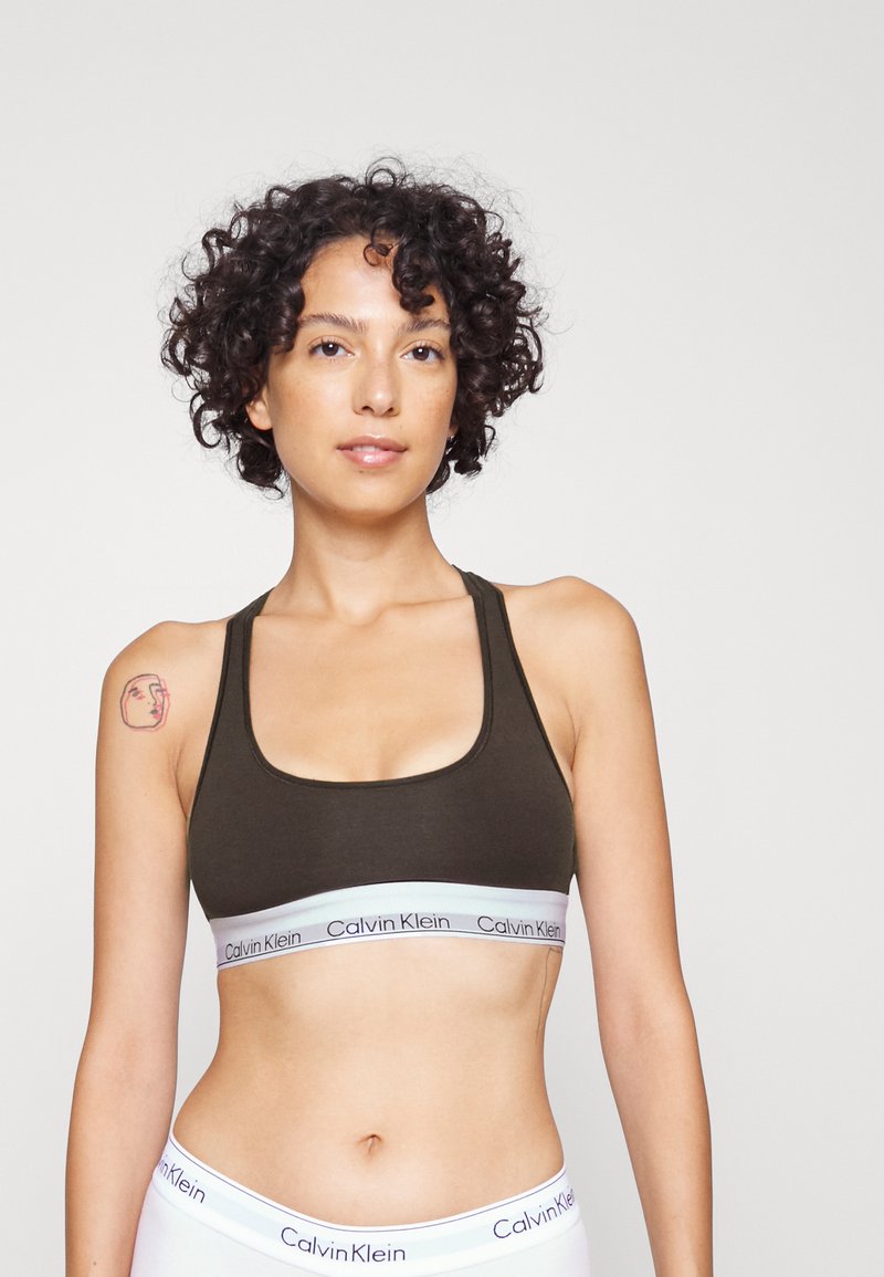 Calvin Klein Underwear UNLINED BRALETTE - Bustino - woodland