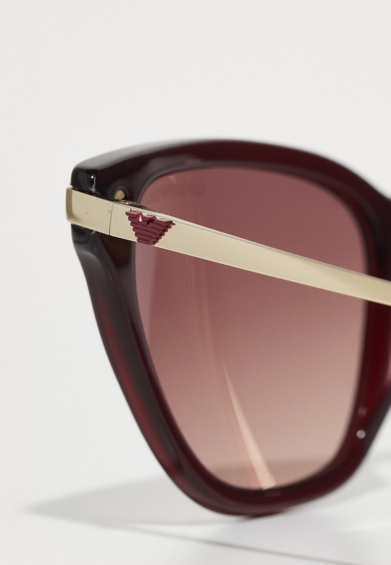 Armani Burgundy Oversized Sunglasses giorgio-armani-round-shape-  main image 4