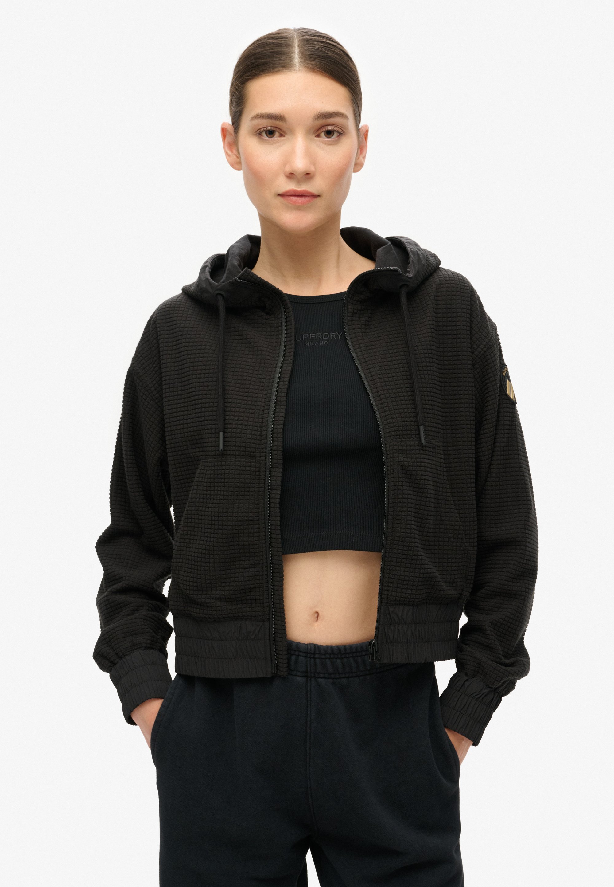 kapuze superdry sport blocker jacke