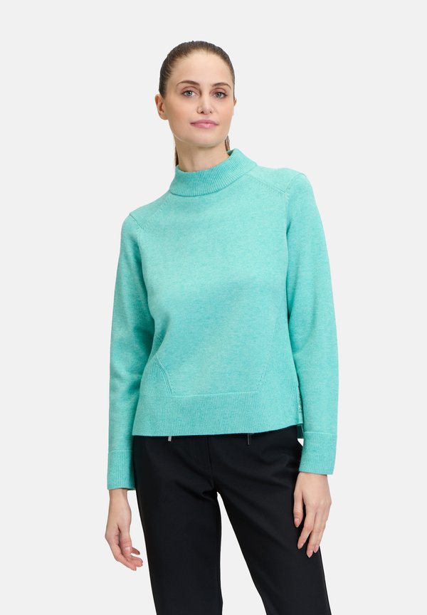 MIT STRUKTUR - Strickpullover - light turquiose melange