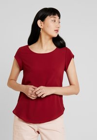 ONLY S/S SOLID NOOS PTM - T-shirt básica - merlot