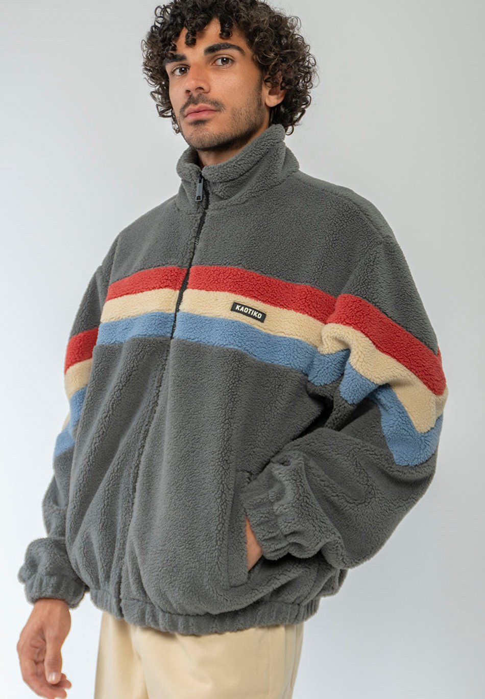 Kaotiko WABI SABI FLEECE JACKET - Jachetă din fleece - khaki/kaki