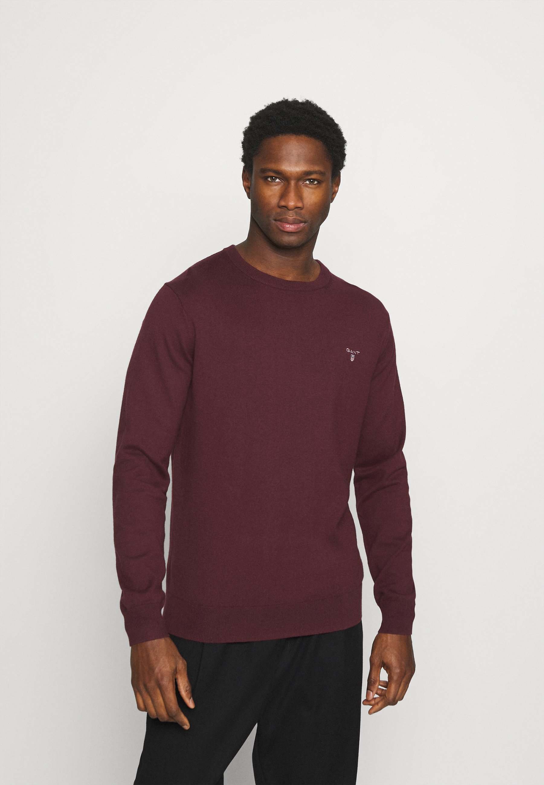 GANT CREW - Strickpullover - port red/bordeaux