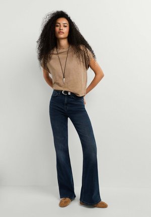 Pepe Jeans, FLARE HW WILLA - Flared Jeans - stone wash blue black tencel blend