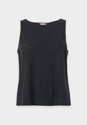Eberjey, KNIT BOAT NECK CROP TANK - Πάνω μέρος πιτζάμας - black