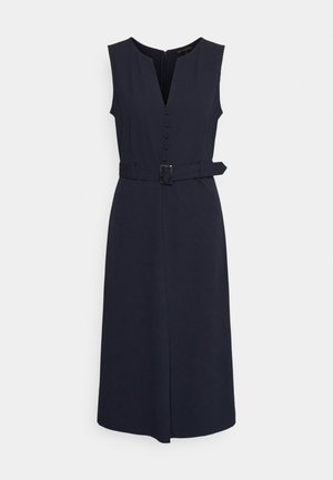 BUTTON FRONT CREPE SHIFT DRESS - Jurk - preppy navy