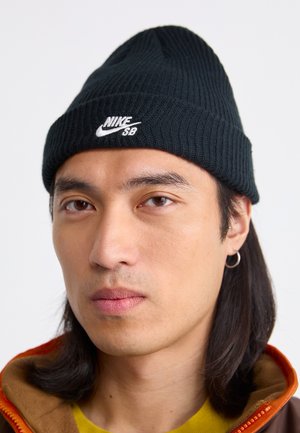 TERRA BEANIE UNISEX - Gorro - black/dark grey/white