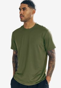 Next - REGULAR FIT - ACTIVE WITH CONTRAST BACK PANEL - T-shirts basic - khaki green Miniaturebillede 1