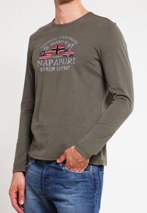 Langarmshirt - khaki