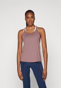 Nike Performance ONE CLASSIC TANK - Top - smokey mauve/black