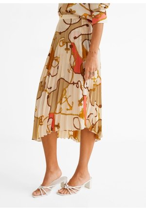 Mango Faltenrock - off-white