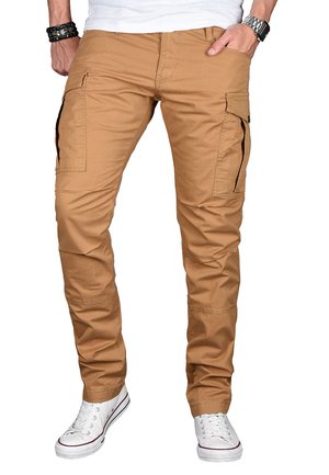 Cargo trousers - camelfarben