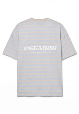 Pegador, BREDA OVERSIZED TEE - Tričko s potlačou - ocean blue