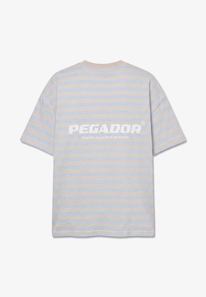 Pegador, BREDA OVERSIZED TEE - Tričko s potlačou - ocean blue