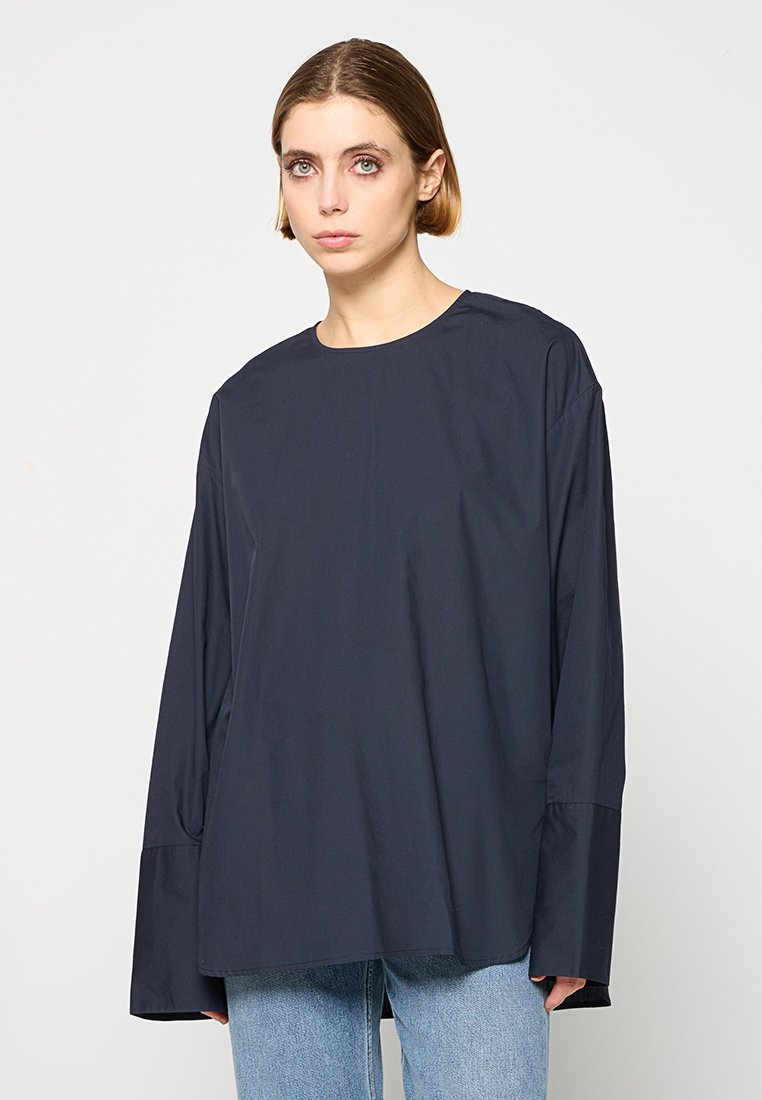 closed Blouse donkerblauw
