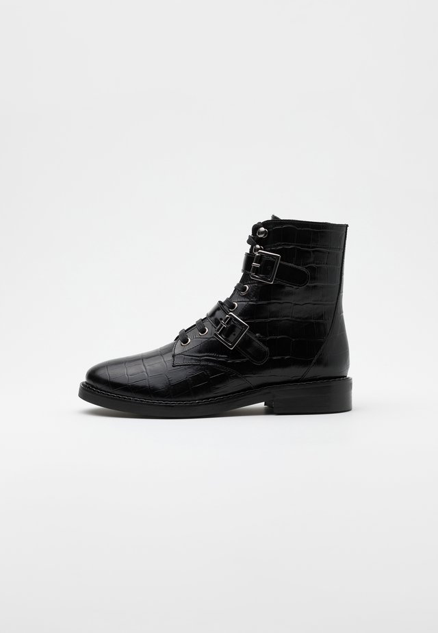 ADMETE - Bottines à lacets - noir
