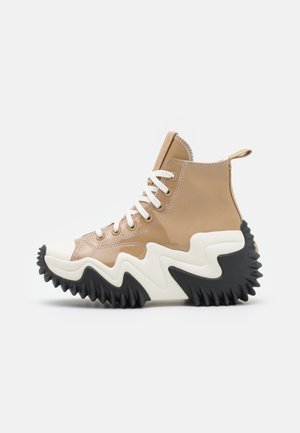 Baskets montantes - beige