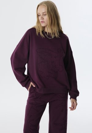 APPLIQUÉD - Sweatshirt - bordeaux
