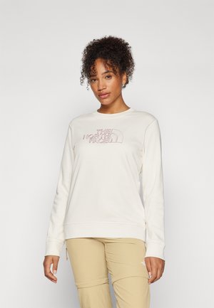 The North Face DREW PEAK LIGHT CREW - Sweatshirt - white dune/metal pink