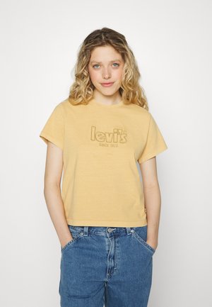 GRAPHIC CLASSIC TEE - Printtipaita - curry
