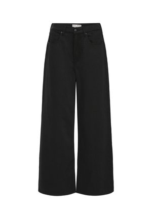 PULZ, PZESMINE HW JEANS WIDE LEG - Wide Leg - black beauty