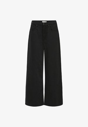 PULZ, PZESMINE HW JEANS WIDE LEG - Wide Leg - black beauty