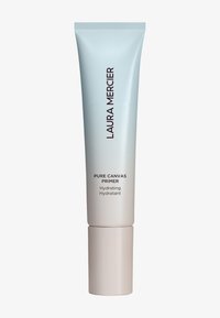 Base hydratante dans un tube en dégradé doux, allant du bleu clair à la crème, avec une finition mate. Comprend un texte noir ; capuchon arrondi pour un dosage facile.