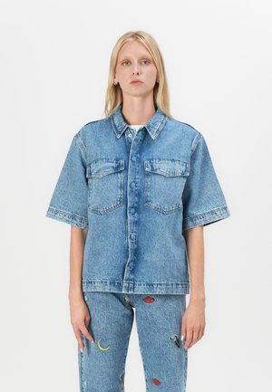 PCJULIET SHIRT - Overhemdblouse - medium blue
