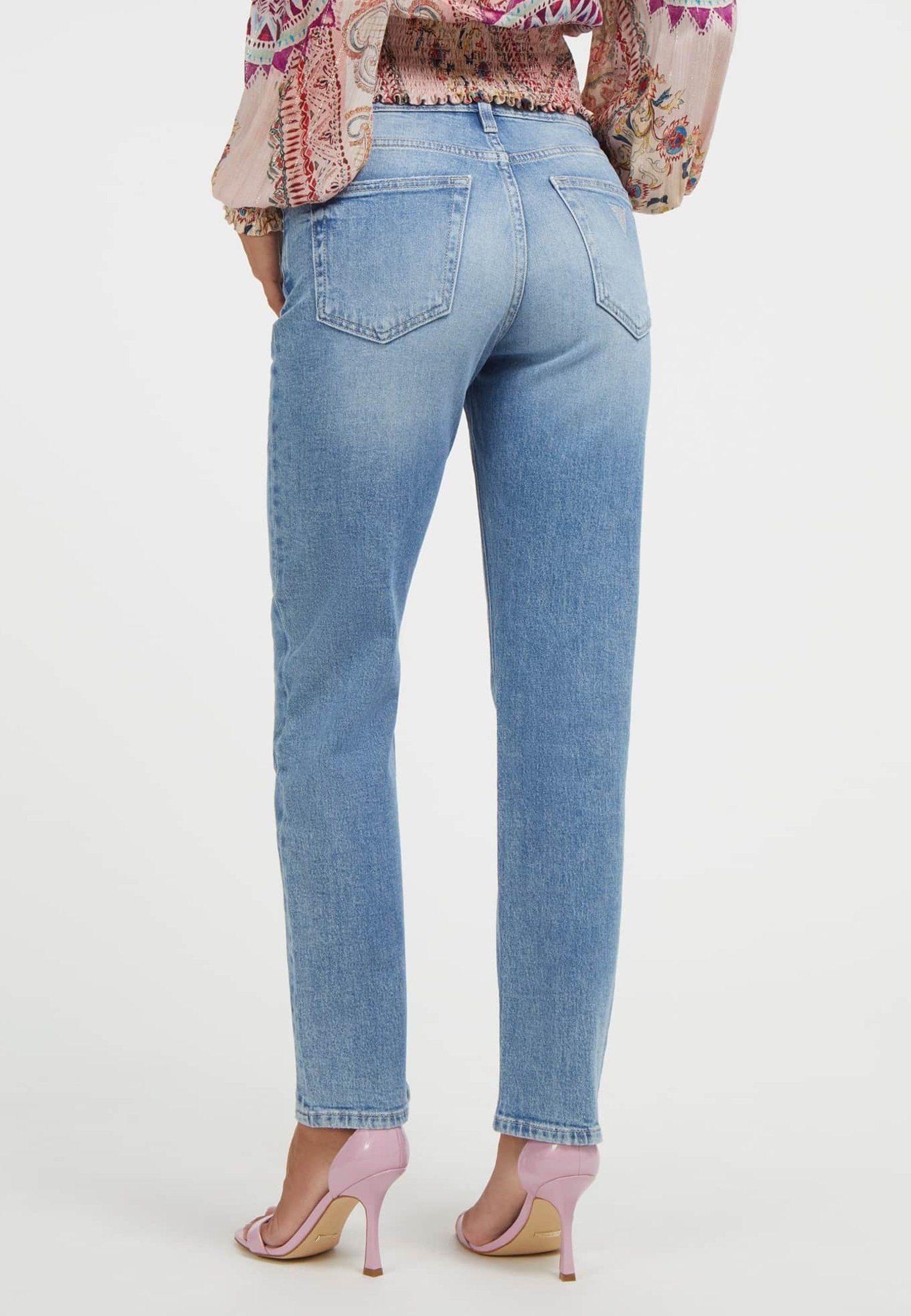 JEAN Slim GUESS Luxury - Taille 38fr (28us) - Bleu Délavé - Authentique