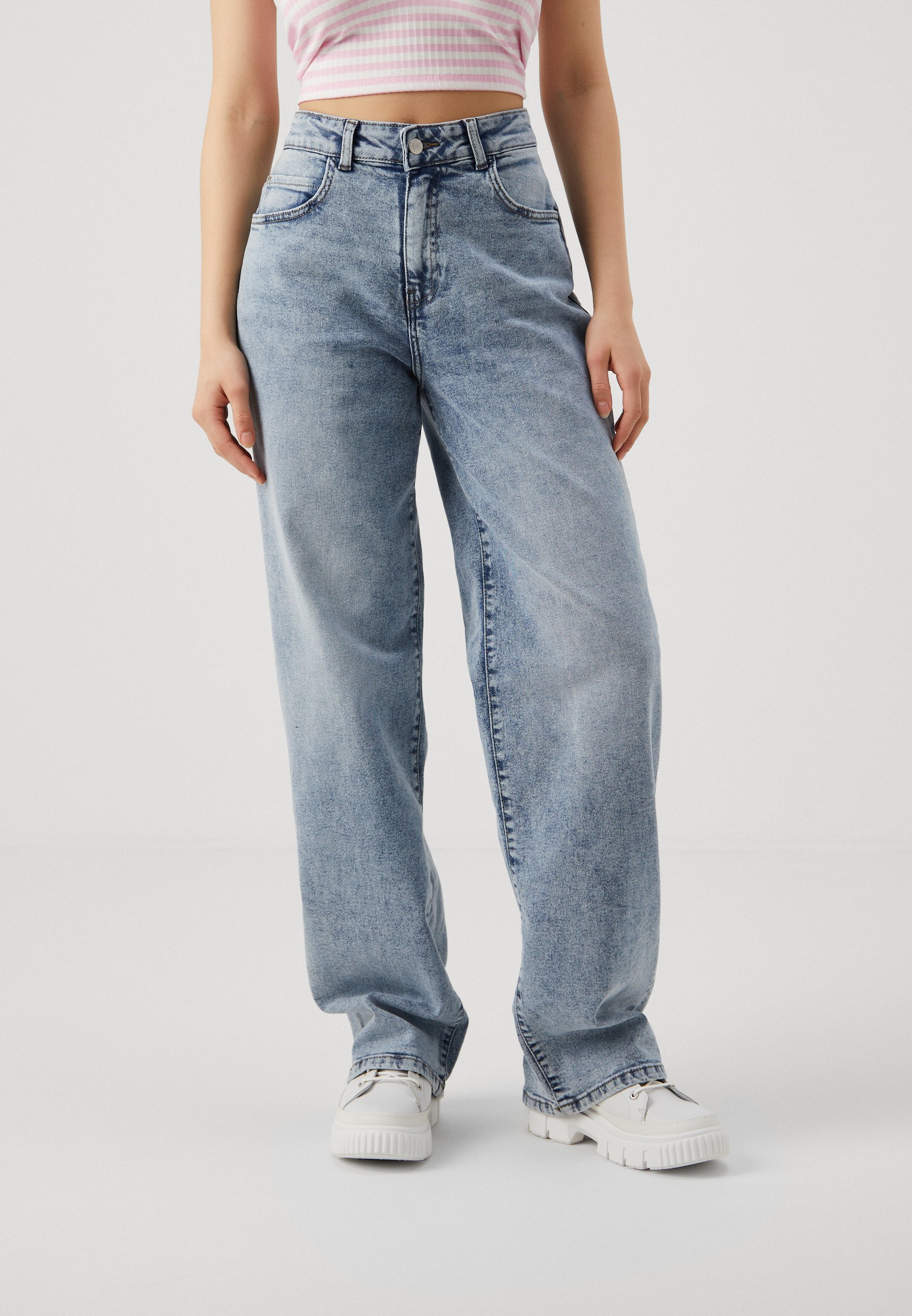 【2plan】Bigi Washing Wide Bigo Denim BAGGY JEANS IN DARK WASHED DENIM | Rabanne