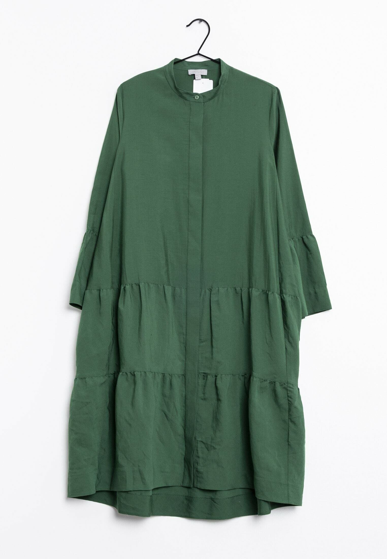 green emerald velvet dress COS OLIVE GREEN COLLARED BUTTON FRONT LONG SLEEVED SHIRT DRESS SIZE 12   Whispers Dress Agency