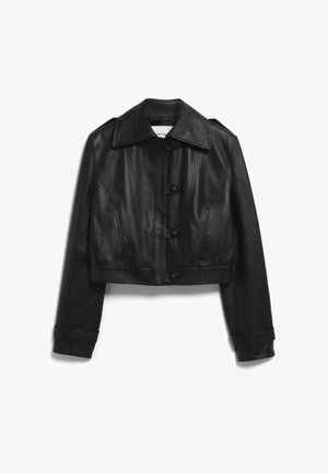 IVY OAK LAUREN - Leather jacket - black