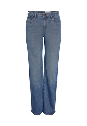 Noisy May, NMYOLANDA MW WIDE STR AZ476MB NOOS - Jean droit - medium blue denim
