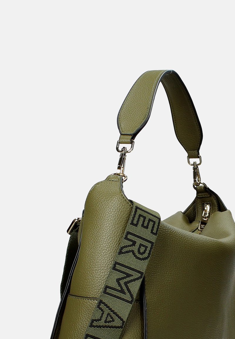 Ermanno Firenze Borsa Hobo Teal – Unisex In Tinta Light Blue E Nero, Morbida E Leggera Per Tutti I Giorni