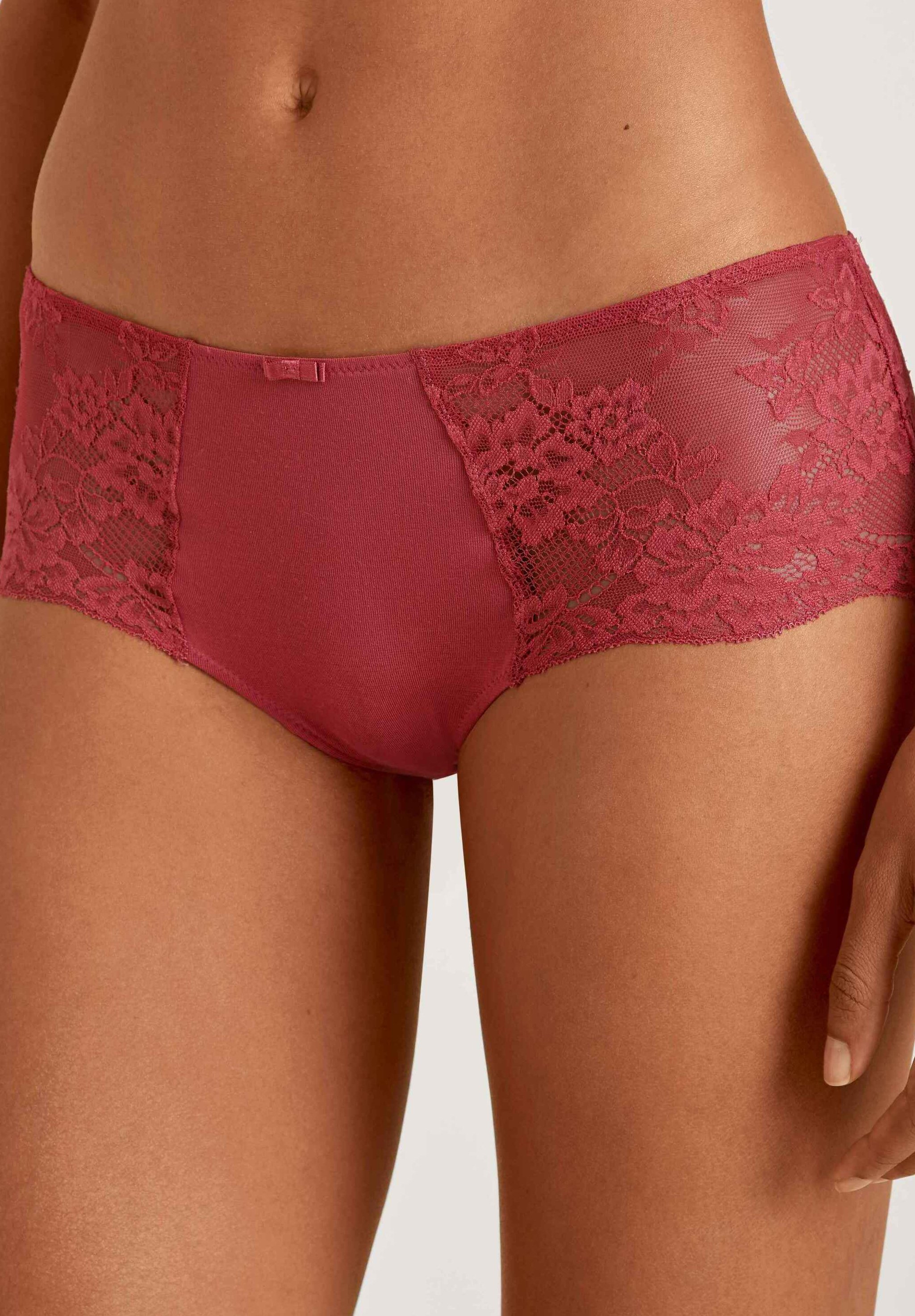 CALIDA Modal Sense Panty Damen – Low-Cut, Mit Spitze & Schleife, Aus Weichem TENCEL Modal